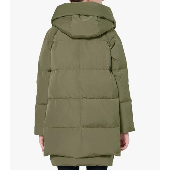 Orolay Womens Medium M Green Thickened Down Jacket Water Resistant Warm Pockets - Picture 16 of 16